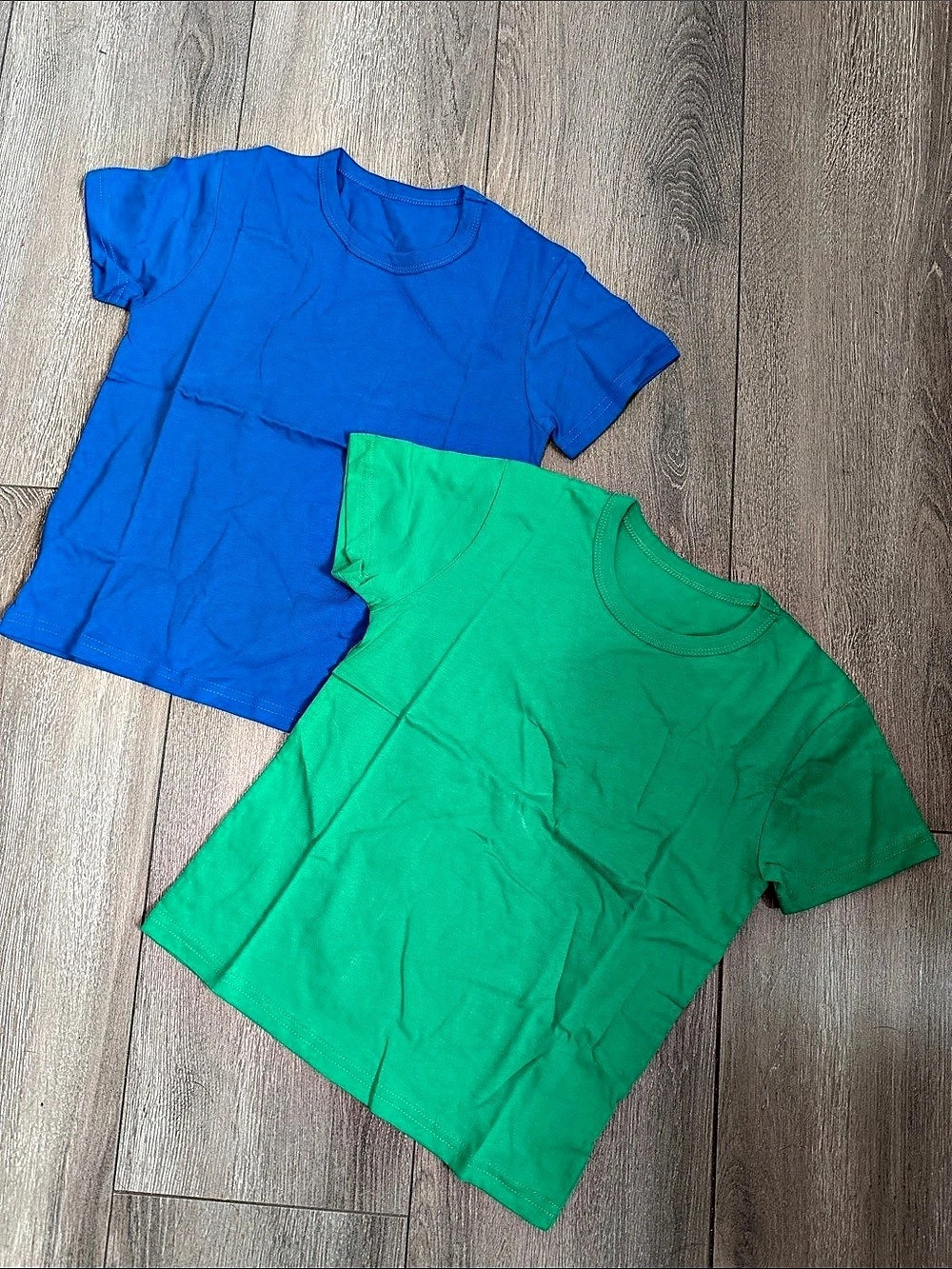 ammengbei baby boys shirt-SET6947B-120 Boys Blue & Green Cotton Tee Set NWT